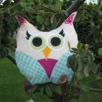 Colourful Owl Cushion 